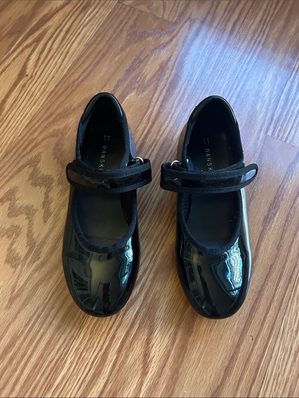 Dansko Kids Black Patent Mary Jane Tap Shoes